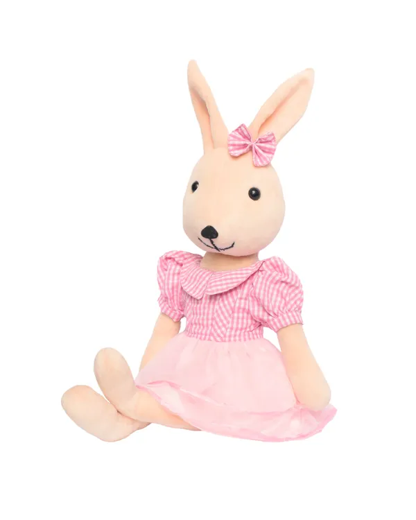 Soft_Toy_Plush_Doll_-_Pink_Checkered_Dress_|_Soft_Plush_Toy_For_Kids_