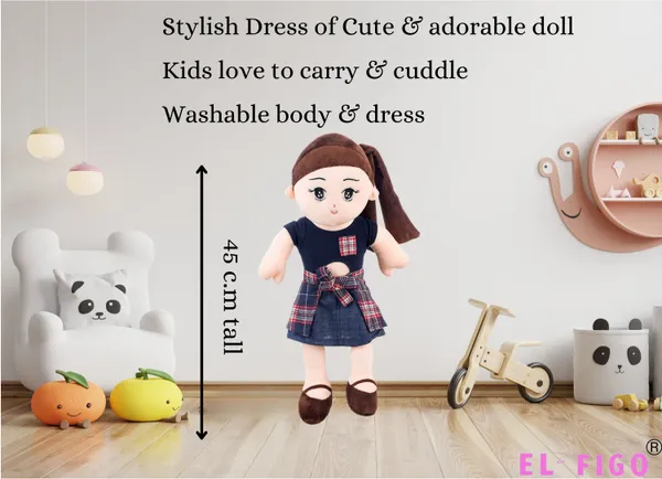 Soft_Plush_Doll_-_Navy_Checkered_Dress_|_45_CM_Soft_Doll_For_Kids