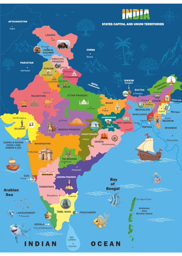 24_Pcs_Puzzle_|_India_States,_Capital_And_Union_Territories_Educational_Puzzle_|_Educational_Puzzle_for_Kids_Ages_3+