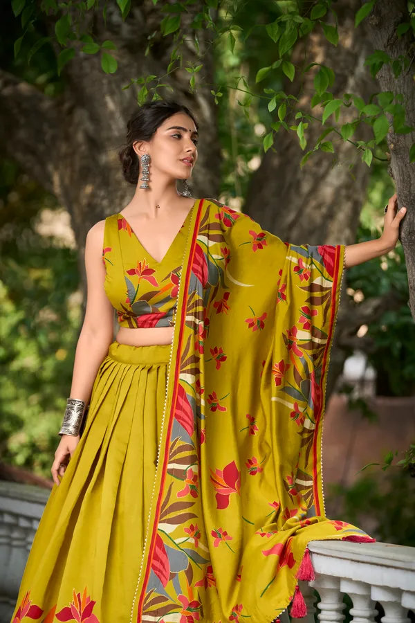 Designer_Mustard_Yellow_Floral_Print_Lehenga_Choli_Set_with_Printed_Dupatta