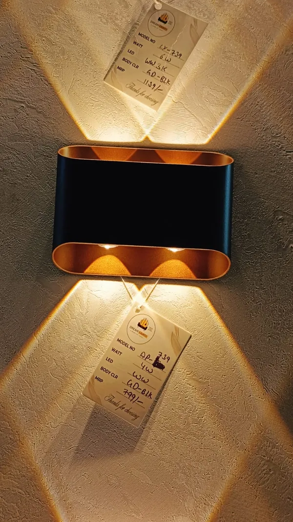 Aluminum_Modern_Black_Gold_Oval_Sconce_LED_Wall_Light