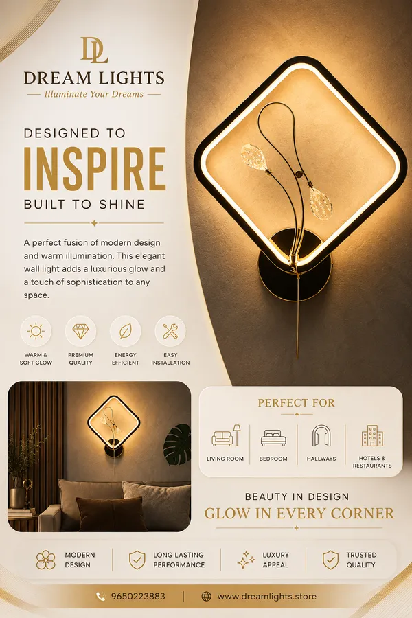 Aluminum_Modern_Black_Geometric_Frame_LED_Wall_Light