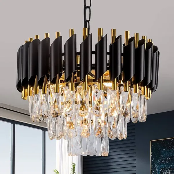 Modern_Luxury_Crystal_Chandelier_600_MM_Black&_Gold