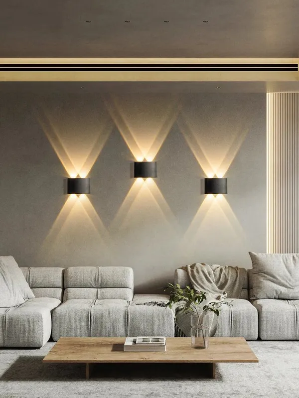 Modern_Indoor_and_Outdoor_2_Led_Both_Side_Aluminum_Black_Body_LED_Wall_Light
