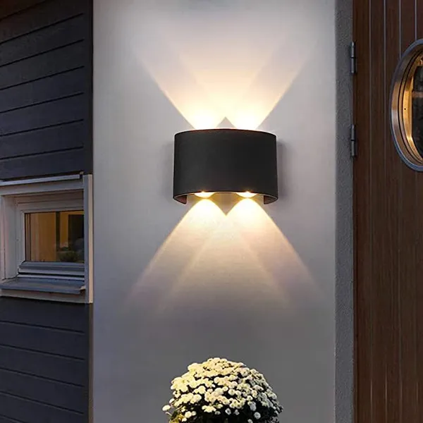 Modern_Indoor_and_Outdoor_2_Led_Both_Side_Aluminum_Black_Body_LED_Wall_Light