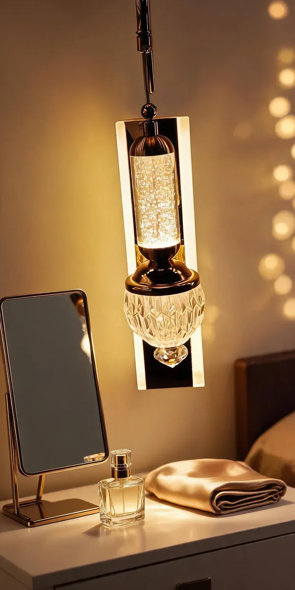 Crystal_Glass_Metal_Vintage_Bronze_Cylindrical_Pendant_Light