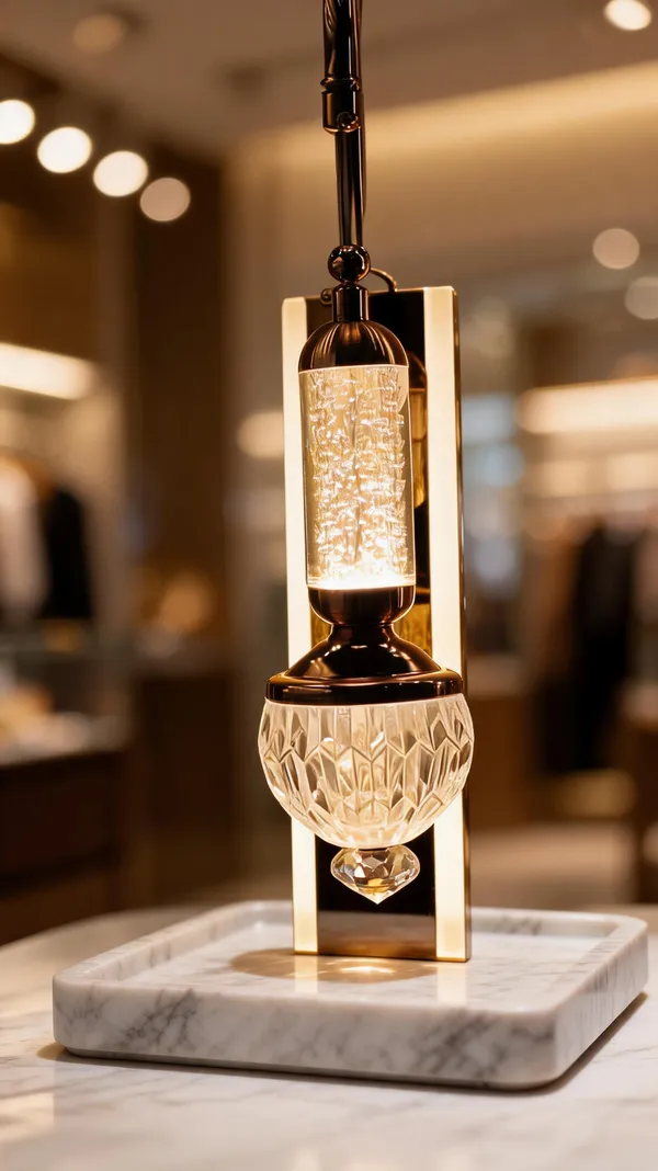 Crystal_Glass_Metal_Vintage_Bronze_Cylindrical_Pendant_Light