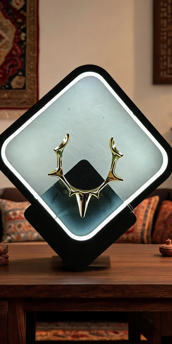 Brass_Modern_Gold_Antler_Shape_Decorative_LED_Showpiece