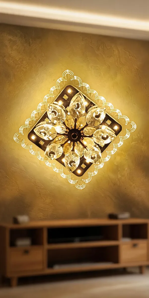 Crystal_Metal_Ornate_Gold_Floral_Diamond_LED_Wall_Light