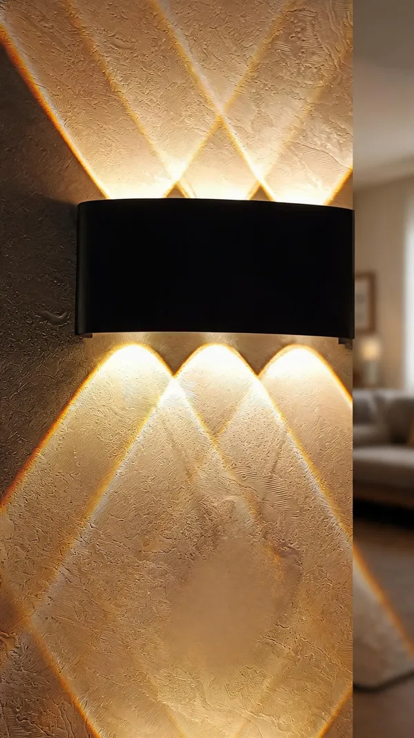 Aluminum_Modern_Bidirectional_Black_LED_Wall_Light