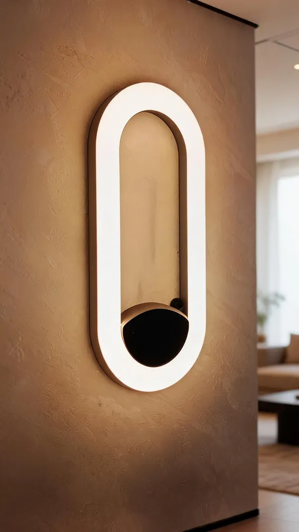 Glass_Modern_Oval_Arch_White_LED_Wall_Light