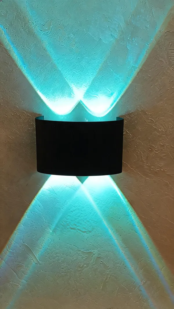 Aluminum_Modern_Rectangular_Black_Turquoise_LED_Wall_Sconce