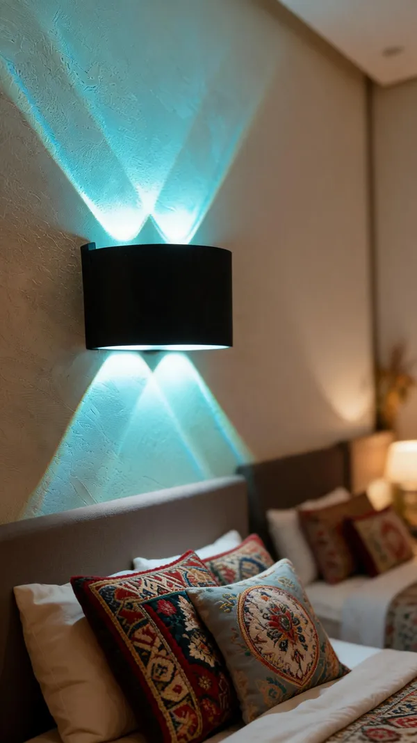 Aluminum_Modern_Rectangular_Black_Turquoise_LED_Wall_Sconce