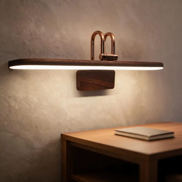 Metal_Modern_Brown_Rose_Gold_LED_Wall_Light