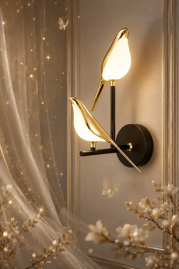 Modern_Black_Golden_Bird_Body_Figurine_LED_Light