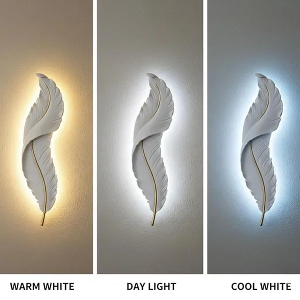 Decorative_Feather_LED_Wall_Lights_