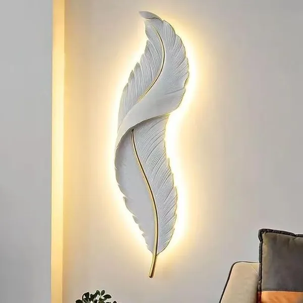 Decorative_Feather_LED_Wall_Lights_