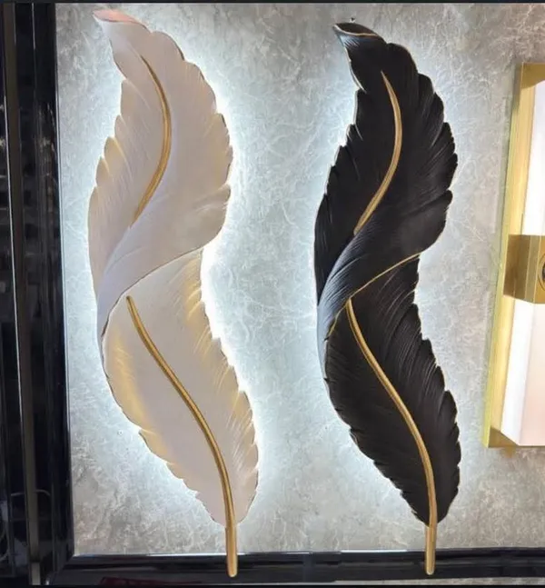 Decorative_Feather_LED_Wall_Lights_