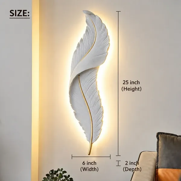Decorative_Feather_LED_Wall_Lights_