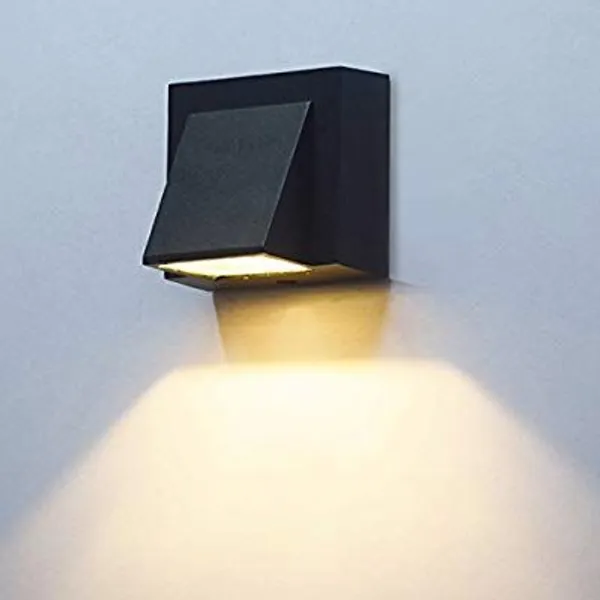 Aluminum_Modern_Square_Black_LED_Wall_Light_Single_Side
