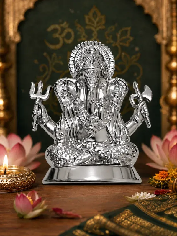Silver_Brass_Premium_And_Elegant_Ganesh_Idol_For_Home
