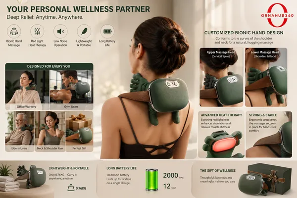 ORNAHUB360_Wireless__Portable___Palm_&_Thumb_Massager_Neck_&__Back__|_4D_Deep_Tissue_Kneading
