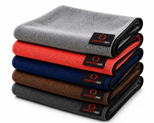 ORNAHUB360_|_Pack_of_5_|_600_GSM_|__Premium_Reversible_Microfiber_Cleaning_Cloth__|_40x40_cm_|_Multicolor