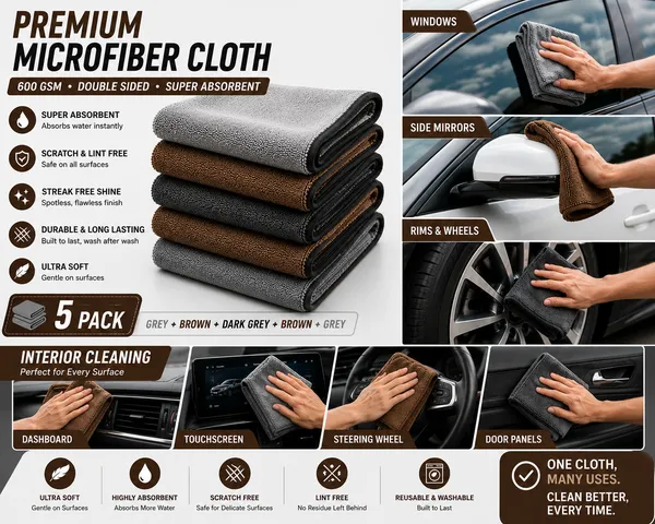ORNAHUB360_|_Pack_of_5_|_600_GSM_|__Premium_Reversible_Microfiber_Cleaning_Cloth__|_40x40_cm_|_Multicolor