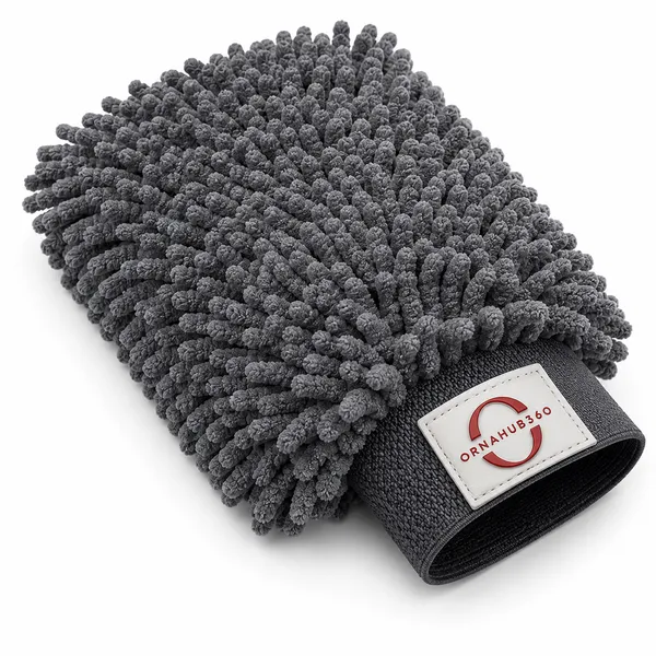 ORNAHUB360_|_Pack_of_1_|_2500_GSM_|_Premium_Plush_Microfiber_Car_Household_Wash_Mitt_|_Multicolor