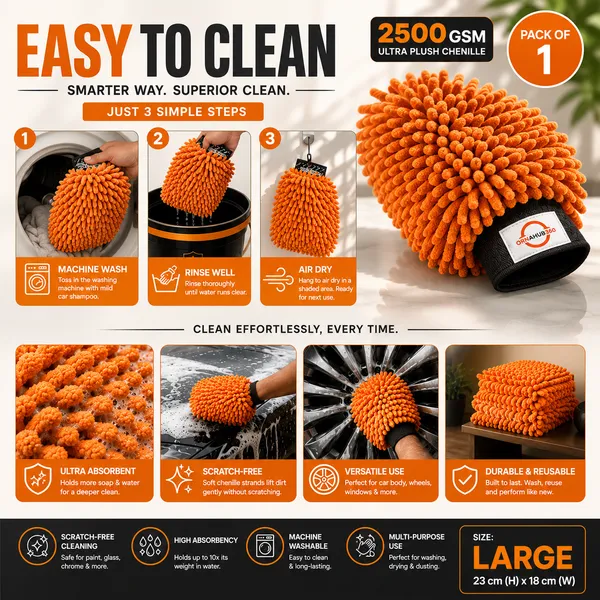 ORNAHUB360_|_Pack_of_1_|_2500_GSM_|_Premium_Plush_Microfiber_Car_Household_Wash_Mitt_|_Multicolor