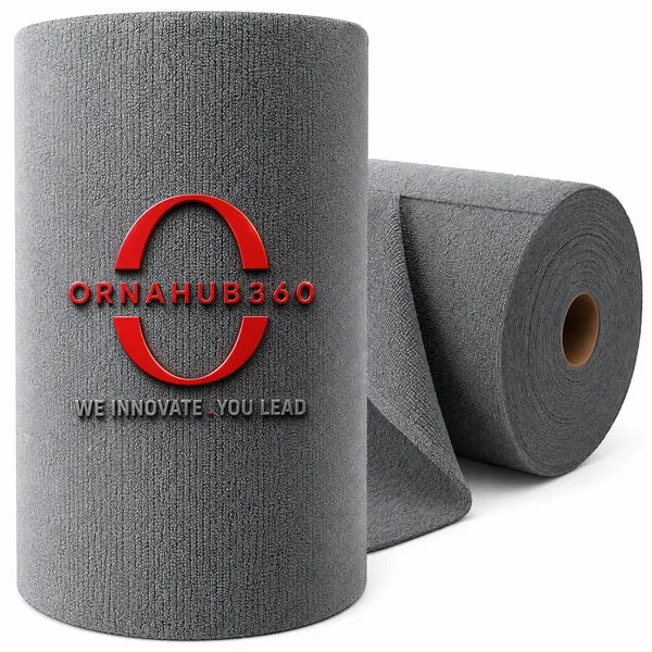 ORNAHUB360_|20_Rolls_|_250_GSM_|__Microfiber_Cleaning_Cloth__Roll_|Washable_Up_to_4000_Uses