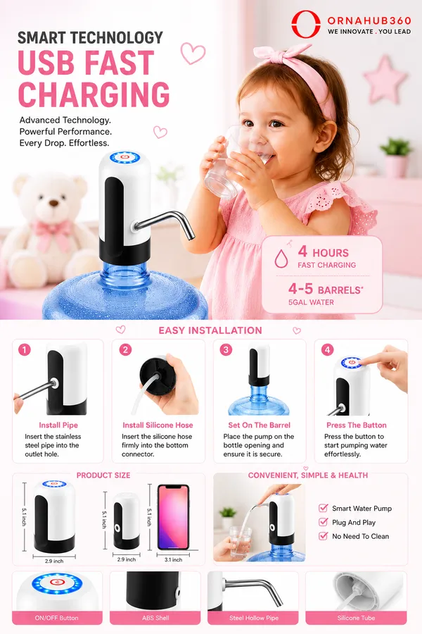 ORNAHUB360_|_20L_|__Automatic_Wireless_Water_Can_Dispenser_Pump_for__Water_Bottles_|_USB_Rechargeable