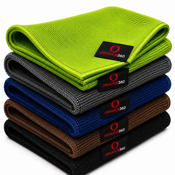 ORNAHUB360_|_Pack_of_5_|_350_GSM_|_Microfiber_Cleaning_Cloth__(multicolor),_40x40_cm