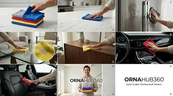 ORNAHUB360_|_Pack_of_4_|__280_GSM_|_Microfiber_Cloth_–__|_40x40_cm__|_Multicolor