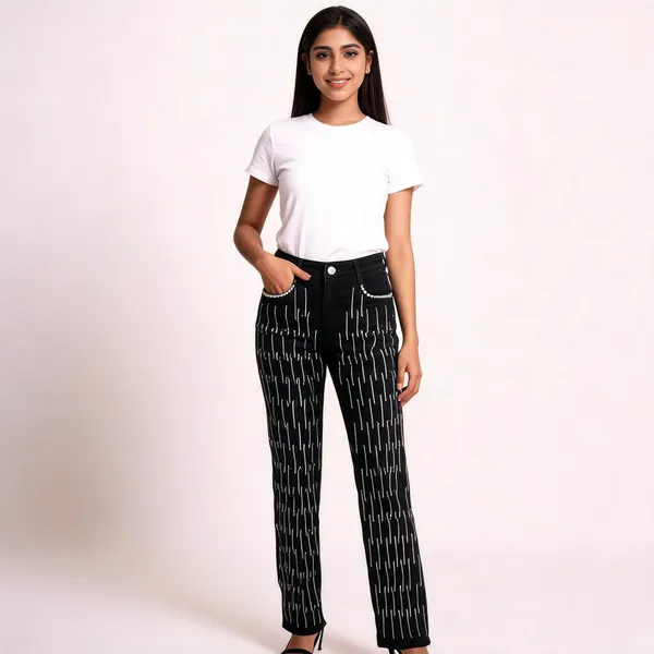 Black_Denim_Straight_Fit_Embellished_Trousers_For_Women