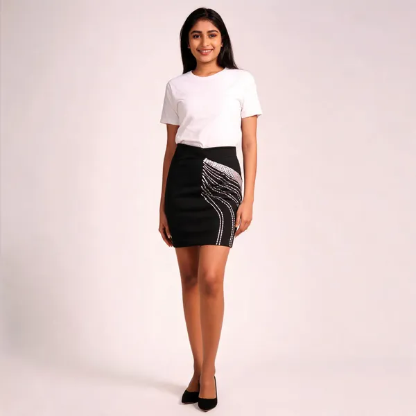 Black_Lycra_Blend_Embellished_Bodycon_Skirt_For_Women