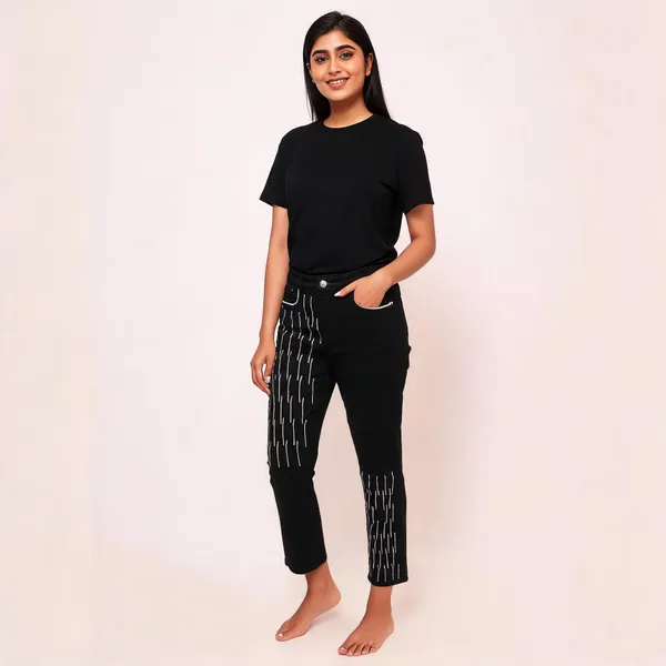 Black_Denim_Straight_Fit_Embellished_Trousers_For_Women