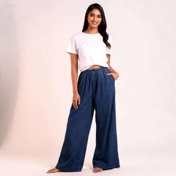Navy_Blue_Soft_Denim_Wide_Leg_Embellished_Palazzo_Pants_For_Women