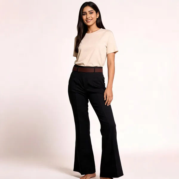 Black_Lycra_Blend_Trousers_For_Women