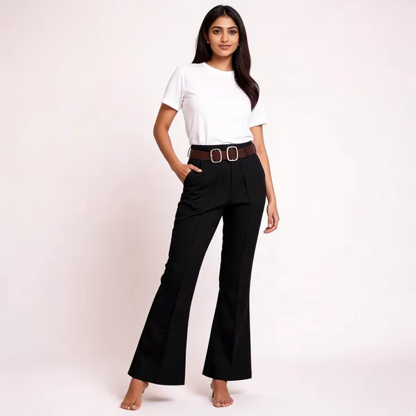 Black_Lycra_Blend_Trousers_For_Women