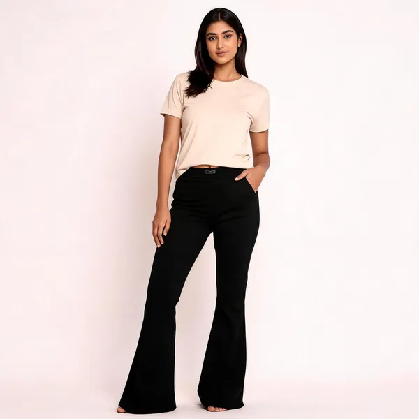 Black_Lycra_Blend_Trousers_For_Women