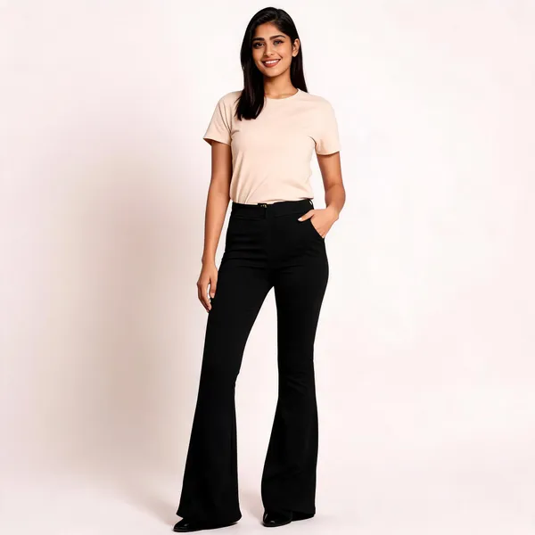 Black_Lycra_Blend_Trousers_For_Women