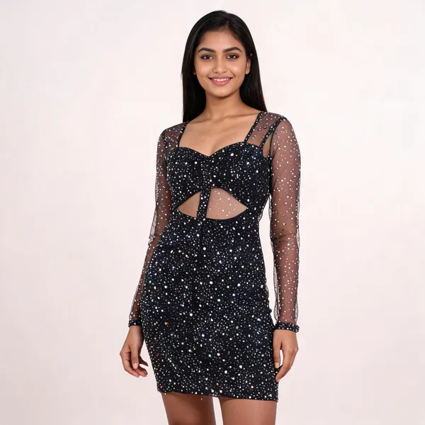 Black_Net_Cutout_Bodycon_Dress_For_Women
