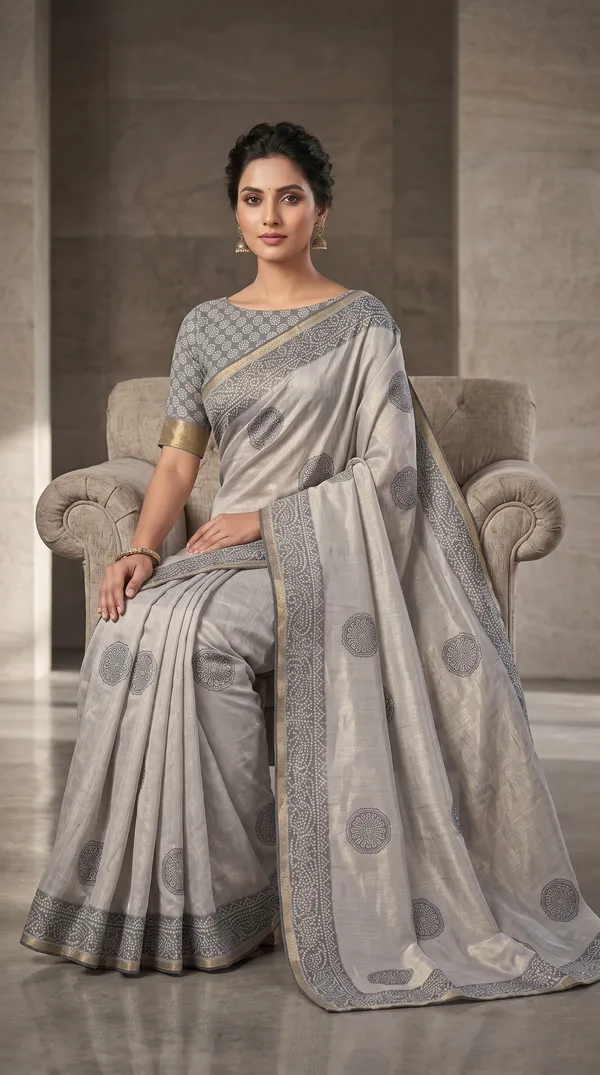 soma_Silver_Grey_Cotton__Embroidered_Saree_With_Intricate_Zari_Border_And_Pallu