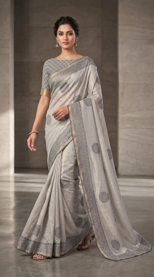 soma_Silver_Grey_Cotton__Embroidered_Saree_With_Intricate_Zari_Border_And_Pallu