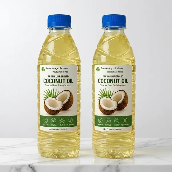 Dreams_Agro_Fresh_Unrefined_Coconut_Oil_500ml_-_Pack_of_2