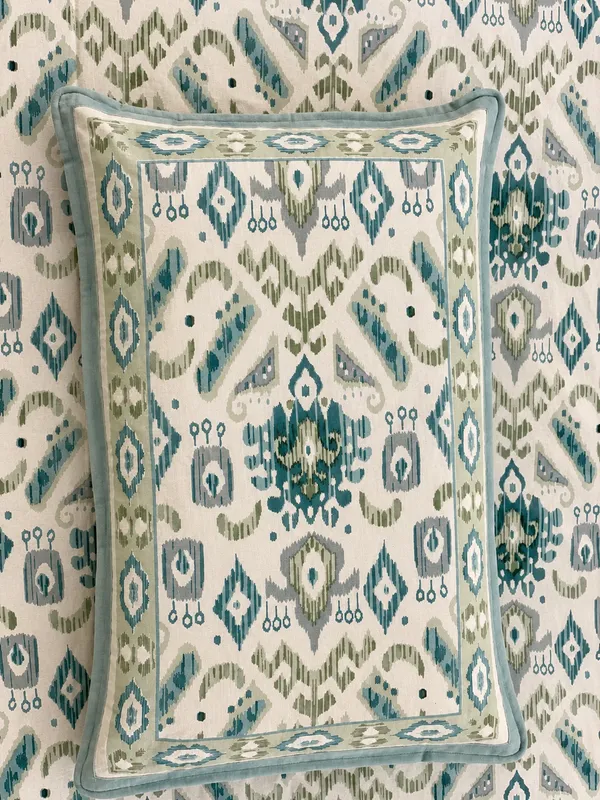 Handblock_Ikat_Cotoon_Bedsheet