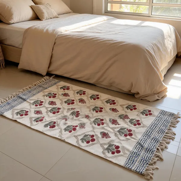 Indian_Block_Print_Cotton_Dhurrie_Rug