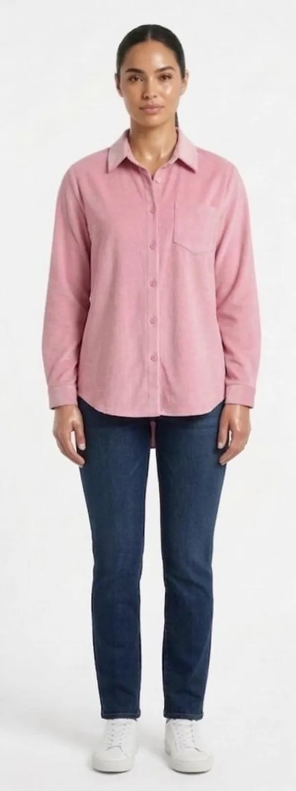 Pink_Cotton_Relaxed_Fit_Button-Down_Utility_Shirt_For_Women
