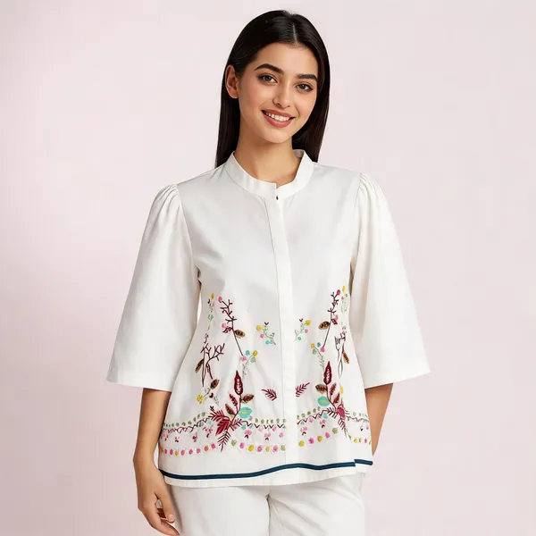 White_Cotton_Relaxed_Fit_Floral_Embroidered_Top_For_Women